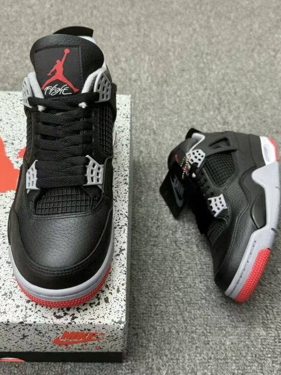 Jordan Other - Air Jordan 4 Retro Bred Reimagined Sneakers Shoes New